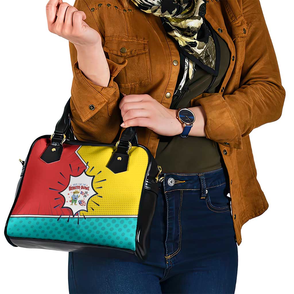 Benito Bowl Puerto Rican Frog Shoulder Handbag Playful Pop‑Culture Game Day