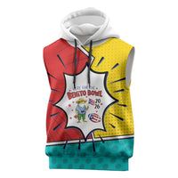 Benito Bowl Puerto Rican Frog Sleeveless Hoodie Playful Pop‑Culture Game Day