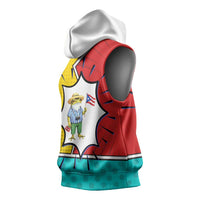 Benito Bowl Puerto Rican Frog Sleeveless Hoodie Playful Pop‑Culture Game Day