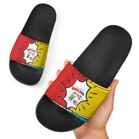 Benito Bowl Puerto Rican Frog Slide Sandals Playful Pop‑Culture Game Day