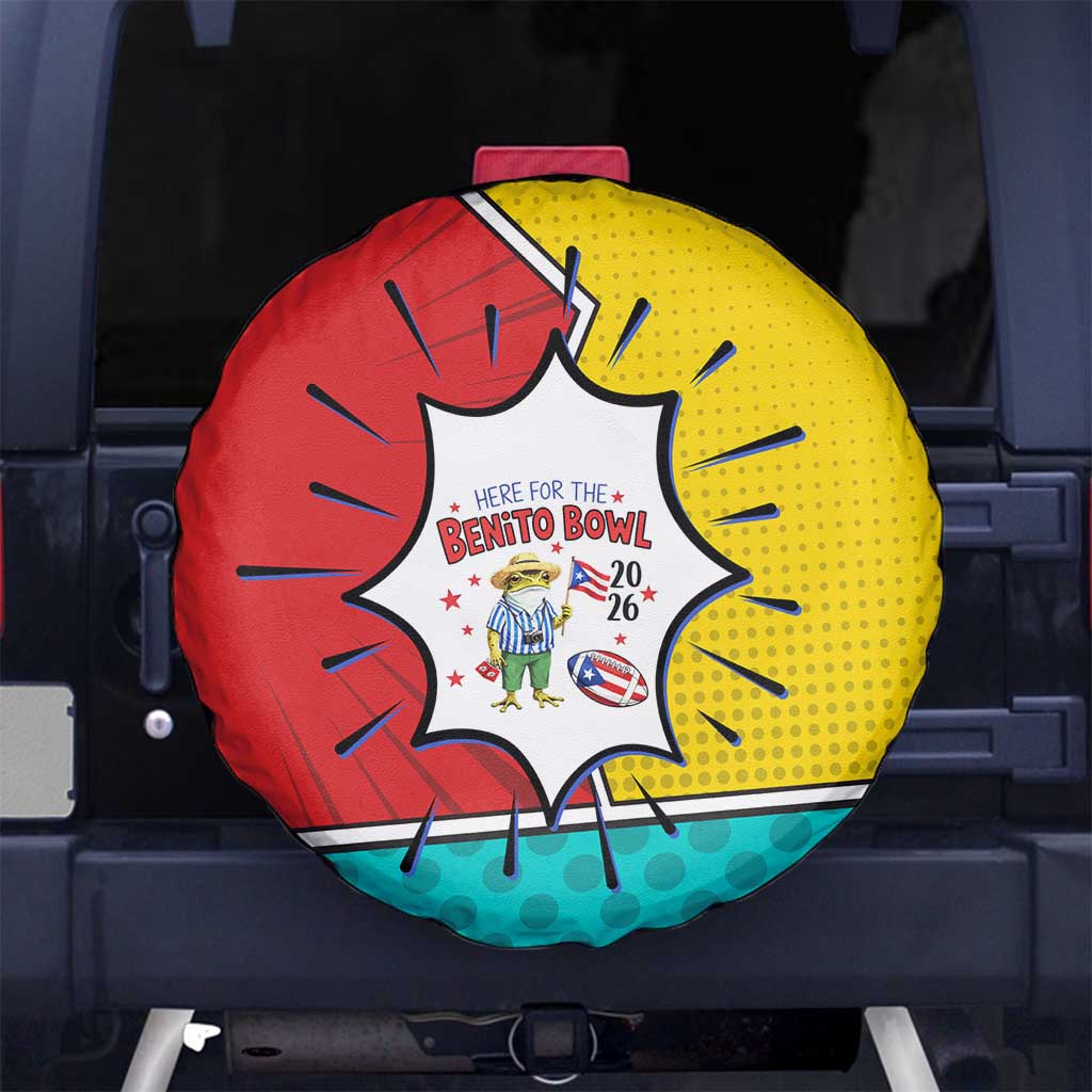 Benito Bowl Puerto Rican Frog Spare Tire Cover Playful Pop‑Culture Game Day