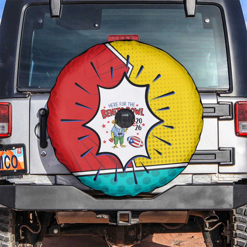 Benito Bowl Puerto Rican Frog Spare Tire Cover Playful Pop‑Culture Game Day