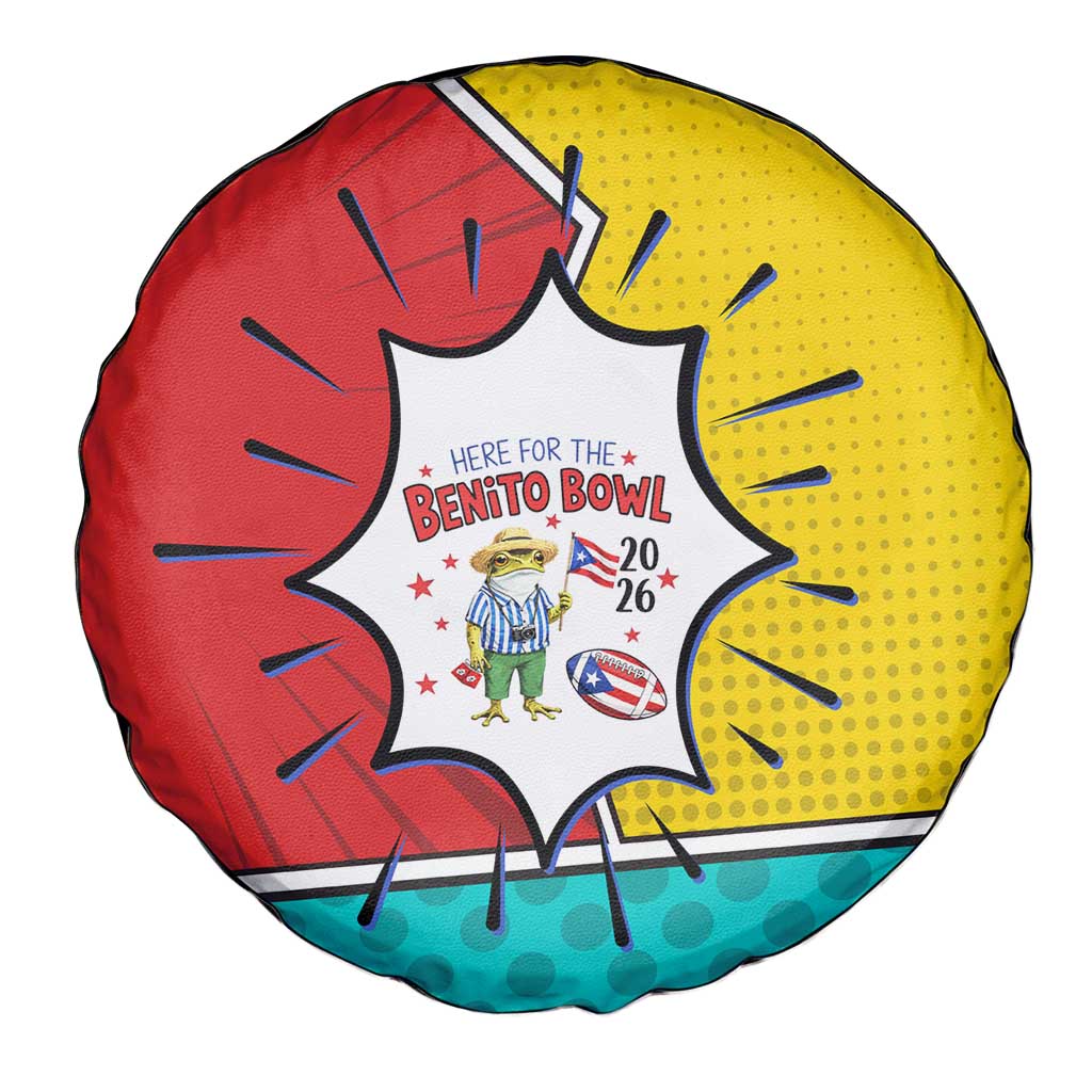 Benito Bowl Puerto Rican Frog Spare Tire Cover Playful Pop‑Culture Game Day