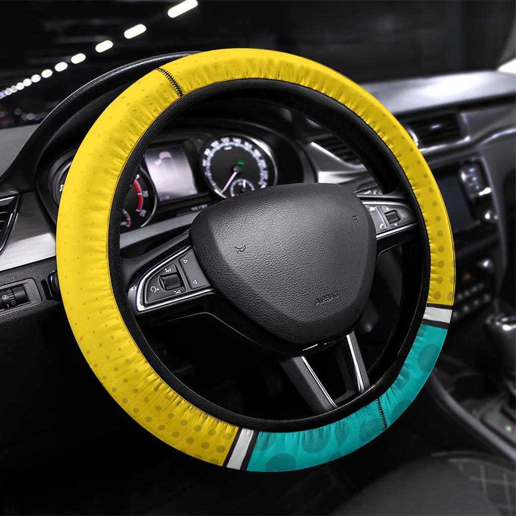 Benito Bowl Puerto Rican Frog Steering Wheel Cover Playful Pop‑Culture Game Day