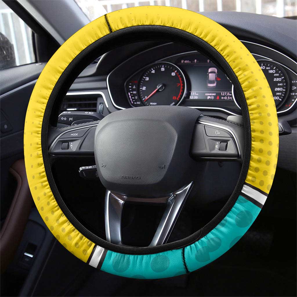 Benito Bowl Puerto Rican Frog Steering Wheel Cover Playful Pop‑Culture Game Day