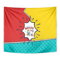 Benito Bowl Puerto Rican Frog Tapestry Playful Pop‑Culture Game Day