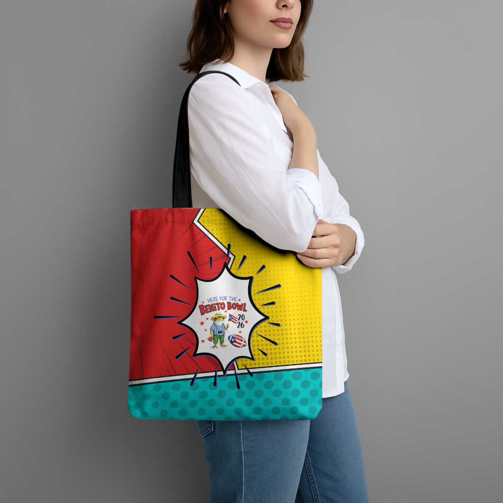 Benito Bowl Puerto Rican Frog Tote Bag Playful Pop‑Culture Game Day