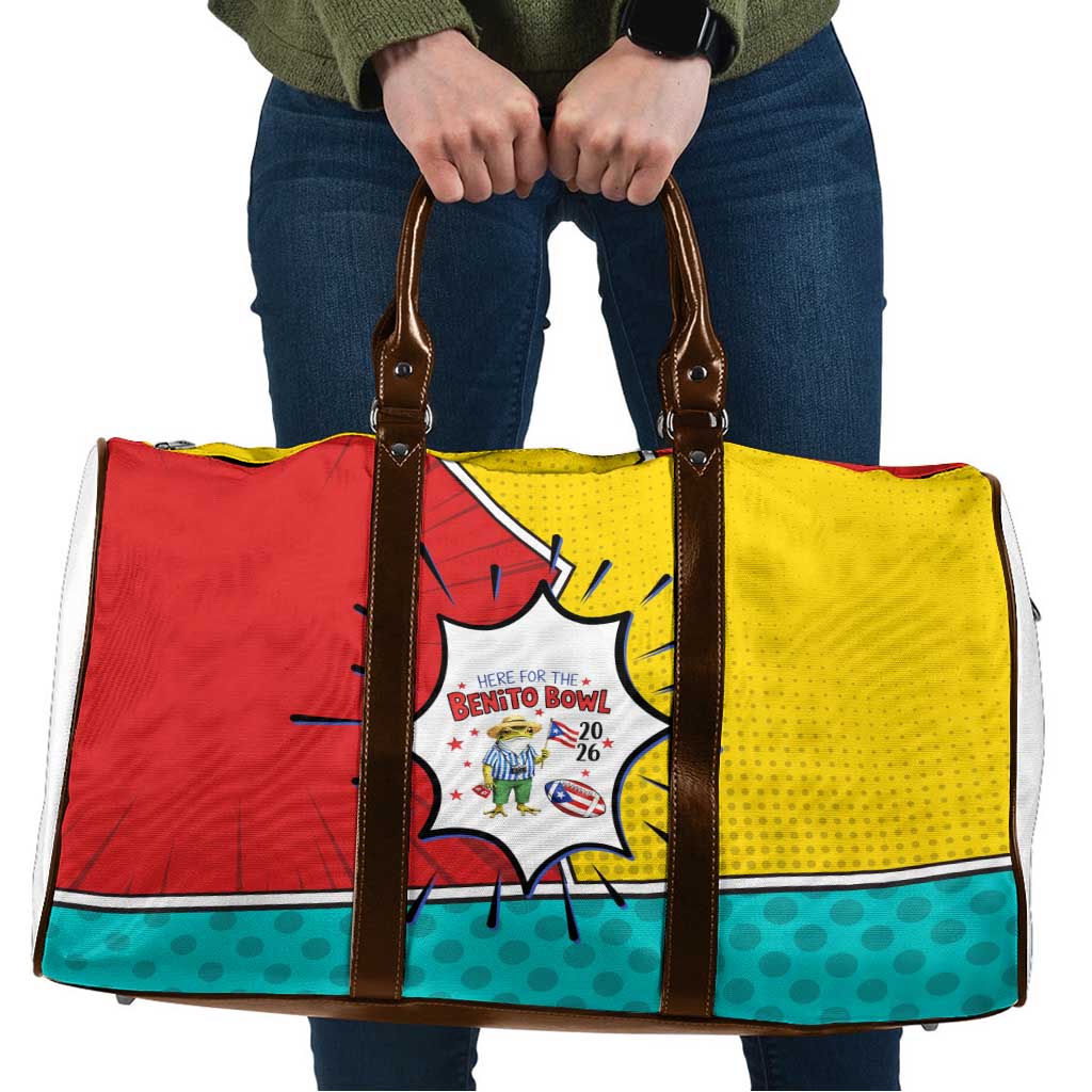 Benito Bowl Puerto Rican Frog Travel Bag Playful Pop‑Culture Game Day