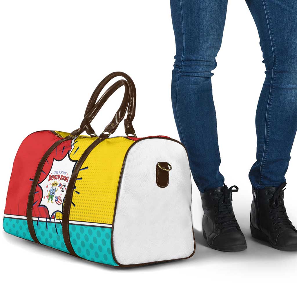 Benito Bowl Puerto Rican Frog Travel Bag Playful Pop‑Culture Game Day