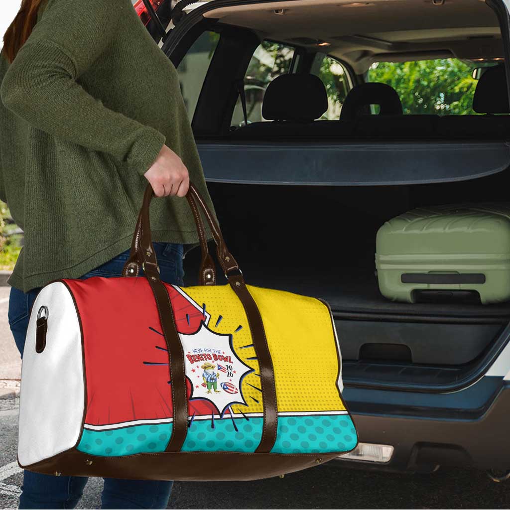 Benito Bowl Puerto Rican Frog Travel Bag Playful Pop‑Culture Game Day