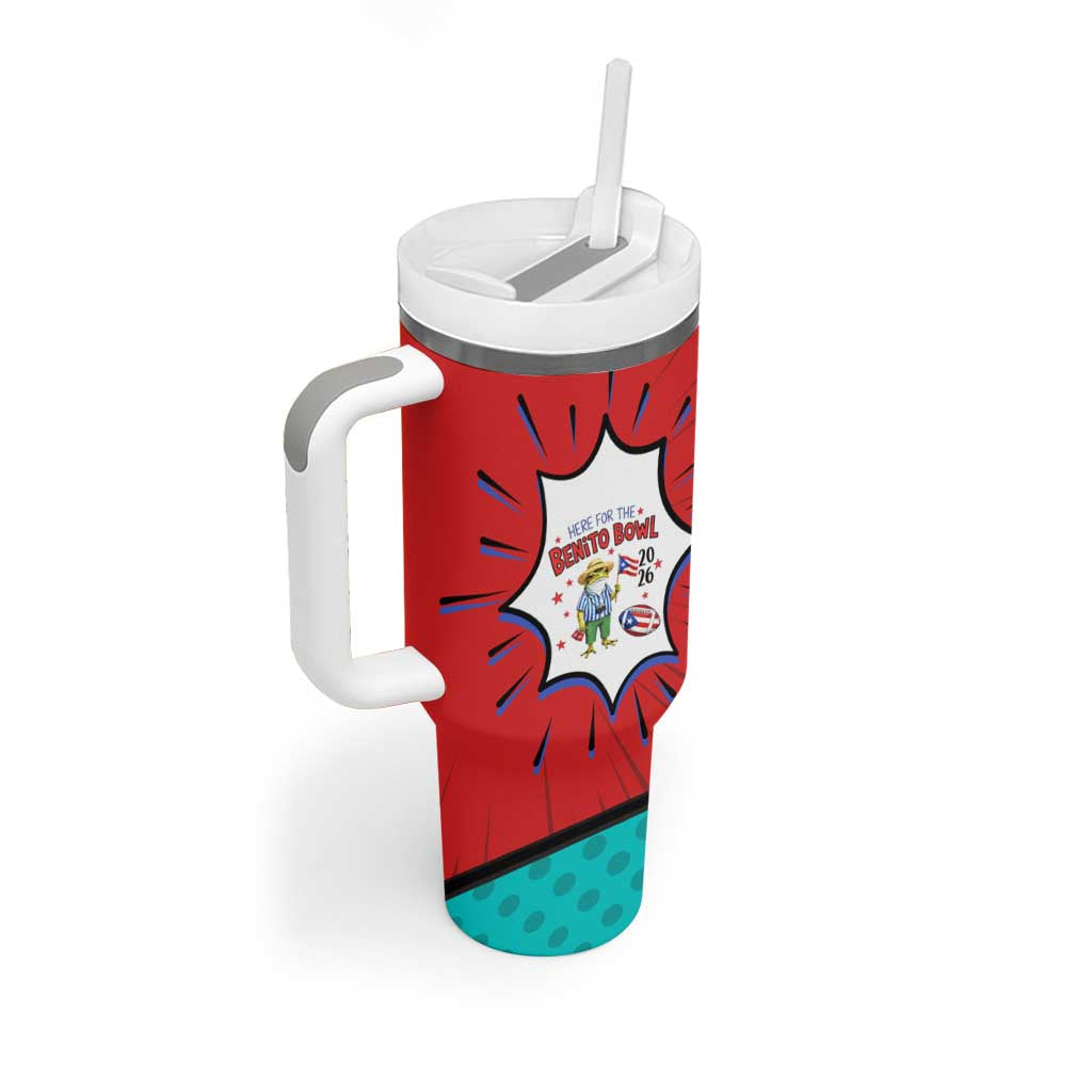 Benito Bowl Puerto Rican Frog Tumbler With Handle Playful Pop‑Culture Game Day