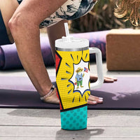 Benito Bowl Puerto Rican Frog Tumbler With Handle Playful Pop‑Culture Game Day