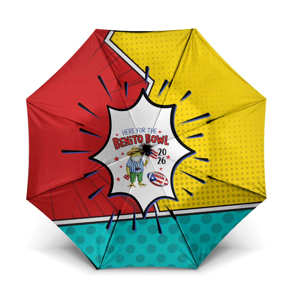 Benito Bowl Puerto Rican Frog Umbrella Playful Pop‑Culture Game Day