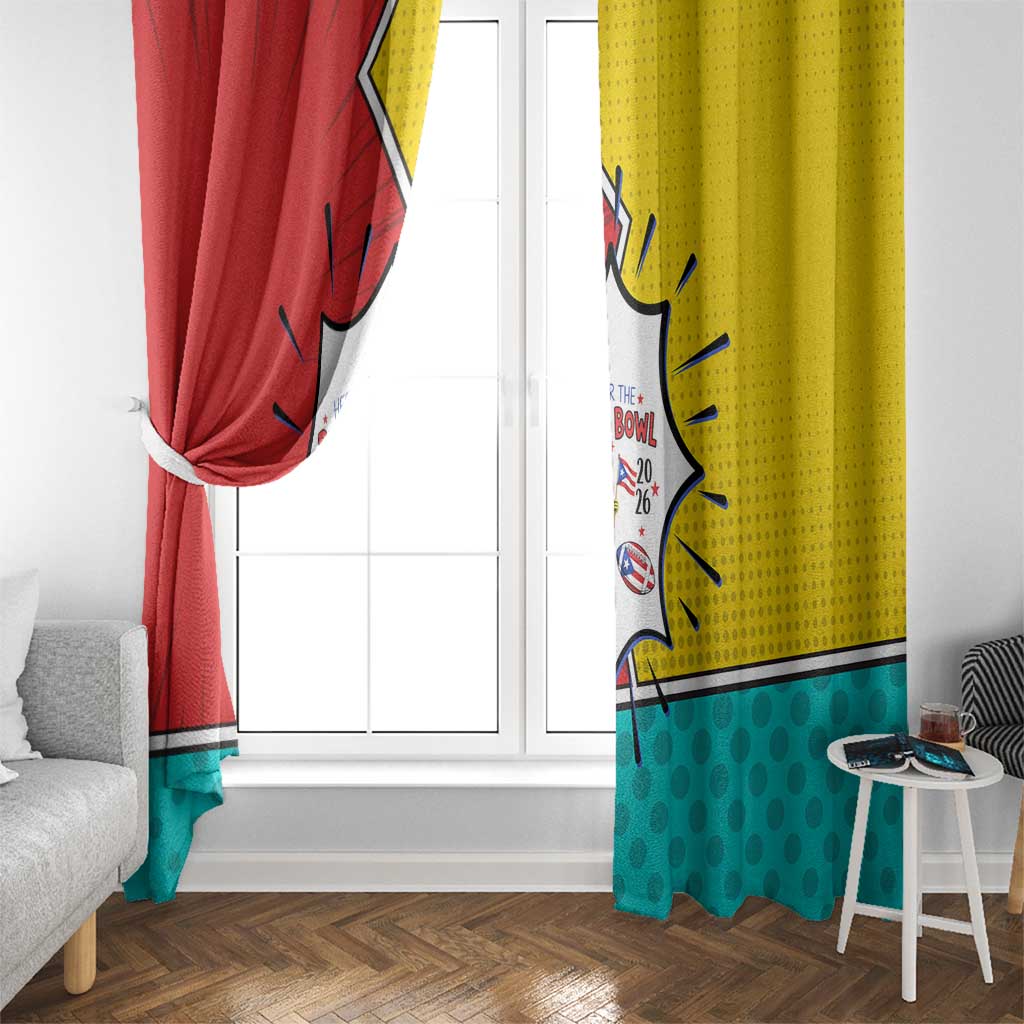Benito Bowl Puerto Rican Frog Window Curtain Playful Pop‑Culture Game Day