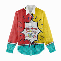 Benito Bowl Puerto Rican Frog Women Casual Shirt Playful Pop‑Culture Game Day