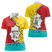 Benito Bowl Puerto Rican Frog Women Polo Shirt Playful Pop‑Culture Game Day