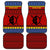 Eswatini Flag Car Mats with Traditional Shield Spear and Cultural Pattern Design - Wonder Print Shop