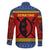 Eswatini Flag Family Matching Short Sleeve Bodycon Dress and Hawaiian Shirt with Traditional Shield Spear and Cultural Pattern Design - Wonder Print Shop
