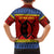 Eswatini Flag Family Matching Summer Maxi Dress and Hawaiian Shirt with Traditional Shield Spear and Cultural Pattern Design - Wonder Print Shop