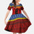 Eswatini Flag Family Matching Summer Maxi Dress and Hawaiian Shirt with Traditional Shield Spear and Cultural Pattern Design - Wonder Print Shop