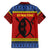 Eswatini Flag Family Matching Summer Maxi Dress and Hawaiian Shirt with Traditional Shield Spear and Cultural Pattern Design - Wonder Print Shop