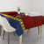 Eswatini Flag Tablecloth with Traditional Shield Spear and Cultural Pattern Design - Wonder Print Shop