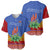 Eswatini Aloe Vera Baseball Jersey with Flag Print and Cultural Motif From Thorn to Flame