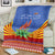 Eswatini Aloe Vera Blanket with Flag Print and Cultural Motif From Thorn to Flame