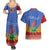 Eswatini Aloe Vera Couples Matching Summer Maxi Dress and Hawaiian Shirt with Flag Print and Cultural Motif From Thorn to Flame