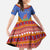 Eswatini Aloe Vera Family Matching Off Shoulder Maxi Dress and Hawaiian Shirt with Flag Print and Cultural Motif From Thorn to Flame
