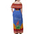 Eswatini Aloe Vera Family Matching Off Shoulder Maxi Dress and Hawaiian Shirt with Flag Print and Cultural Motif From Thorn to Flame