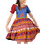 Eswatini Aloe Vera Family Matching Off Shoulder Short Dress and Hawaiian Shirt with Flag Print and Cultural Motif From Thorn to Flame