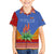 Eswatini Aloe Vera Family Matching Off Shoulder Short Dress and Hawaiian Shirt with Flag Print and Cultural Motif From Thorn to Flame