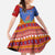 Eswatini Aloe Vera Family Matching Tank Maxi Dress and Hawaiian Shirt with Flag Print and Cultural Motif From Thorn to Flame