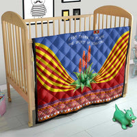 Eswatini Aloe Vera Quilt with Flag Print and Cultural Motif From Thorn to Flame
