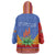 Eswatini Aloe Vera Wearable Blanket Hoodie with Flag Print and Cultural Motif From Thorn to Flame