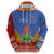 Eswatini Aloe Vera Zip Hoodie with Flag Print and Cultural Motif From Thorn to Flame