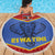 Eswatini Elephant Beach Blanket with Tribal Print and National Flag Details