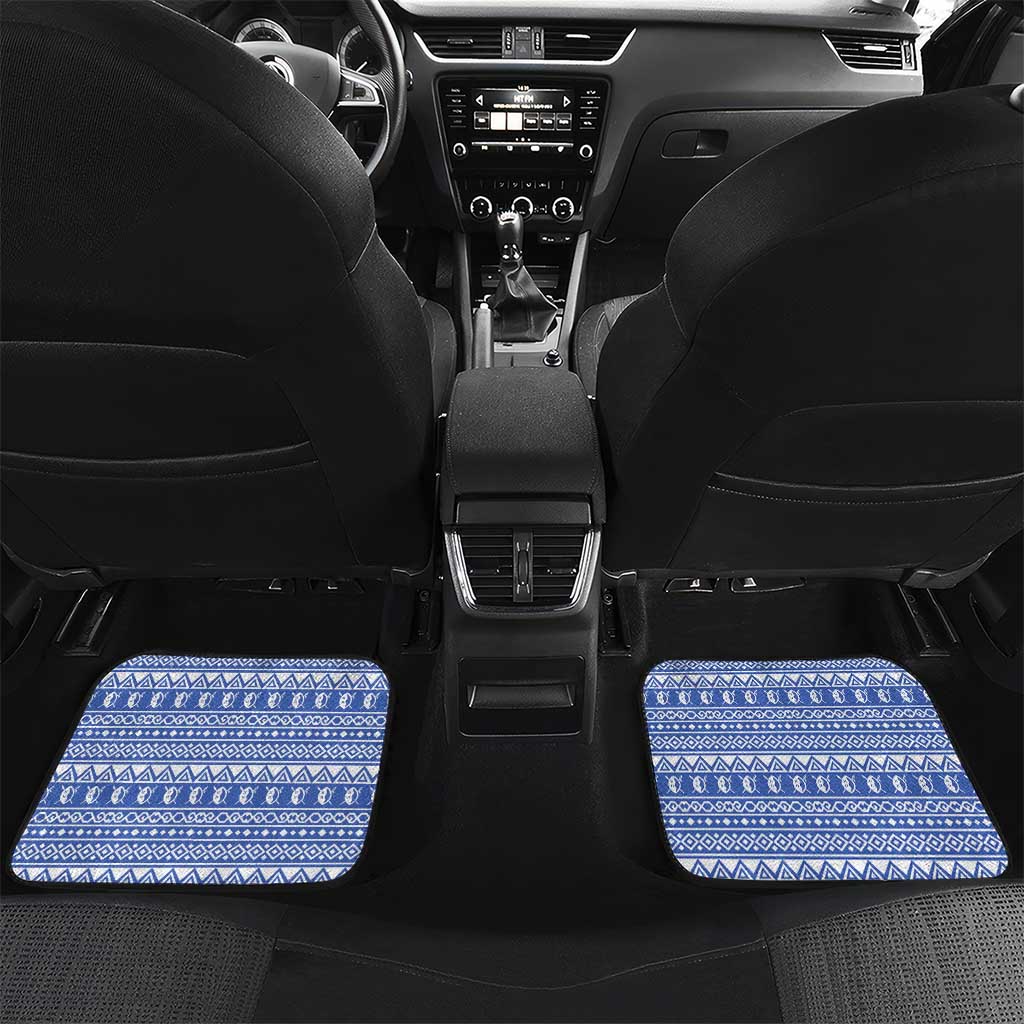 Eswatini Elephant Car Mats with Tribal Print and National Flag Details
