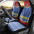 Eswatini Elephant Car Seat Cover with Tribal Print and National Flag Details