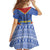 Eswatini Elephant Family Matching Off Shoulder Maxi Dress and Hawaiian Shirt with Tribal Print and National Flag Details