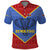 Eswatini Elephant Polo Shirt with Tribal Print and National Flag Details