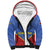 Eswatini Elephant Sherpa Hoodie with Tribal Print and National Flag Details
