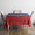 Eswatini Elephant Tablecloth with Tribal Print and National Flag Details