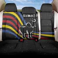 Eswatini Elephant Back Car Seat Cover with Cosmic Background and Swazi Flag Colors