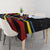 Eswatini Elephant Tablecloth with Cosmic Background and Swazi Flag Colors