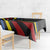 Eswatini Elephant Tablecloth with Cosmic Background and Swazi Flag Colors