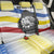 Eswatini Rhino Back Car Seat Cover with African Map and Traditional Swazi Flag Patterns