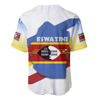 Eswatini Rhino Baseball Jersey with African Map and Traditional Swazi Flag Patterns