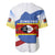 Eswatini Rhino Baseball Jersey with African Map and Traditional Swazi Flag Patterns